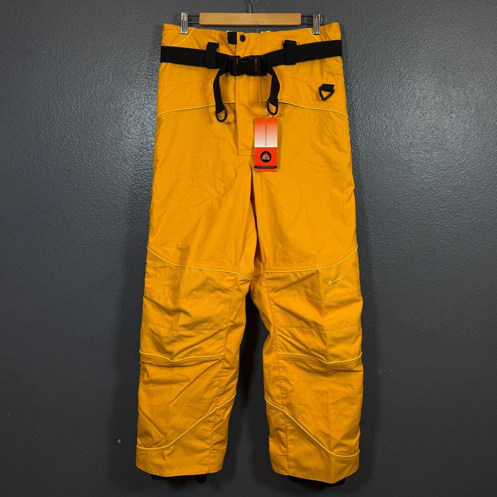 Nike ACG M men’s yellow ski pants snowboarding activewear Vintage Rare NEW